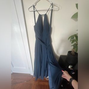 Navy Blue Formal Long Dress